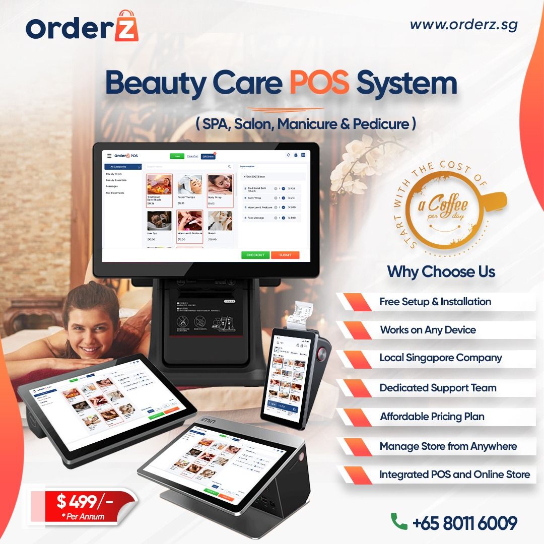 Beauty Care Point of Sale - Cloud POS System with POS Device & Cash ...