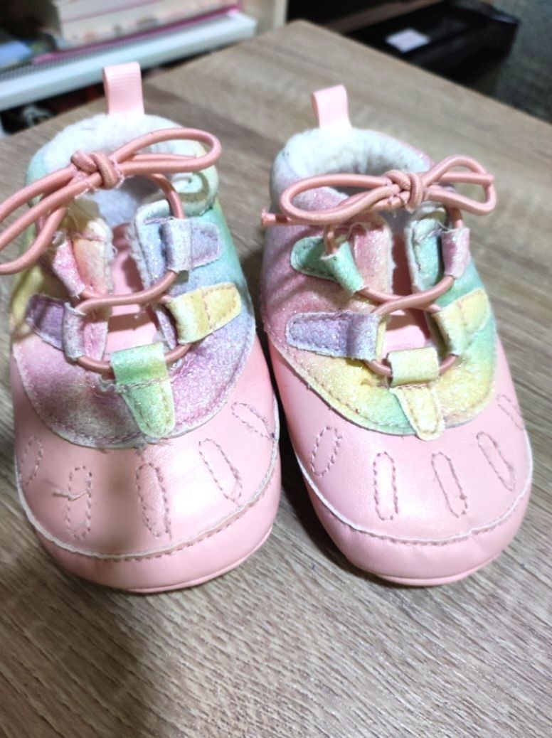 Bebe Baby Pastel Rainbow Shoes