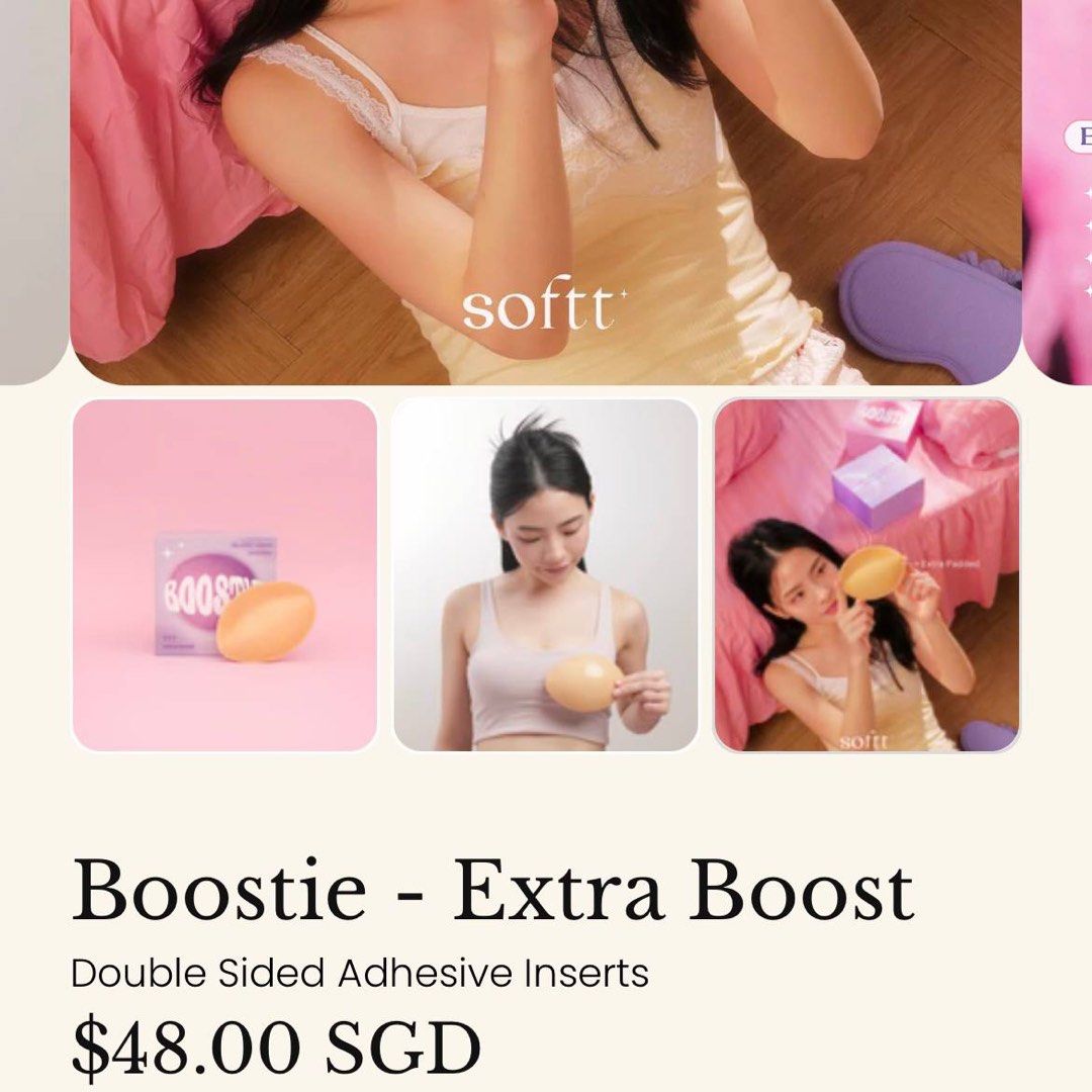 Reusable Double Side Sticky Bra Pad Push Up Boob Invisible Bra Pad