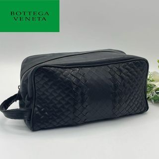 Bottega Veneta Second Bag Clutch Intrecciato Black