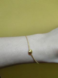 🤠BRAND NEW 18K Saudi gold rope bracelet 1 ball