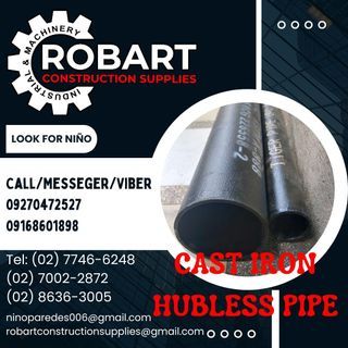 CAST IRON HUBLESS PIPE