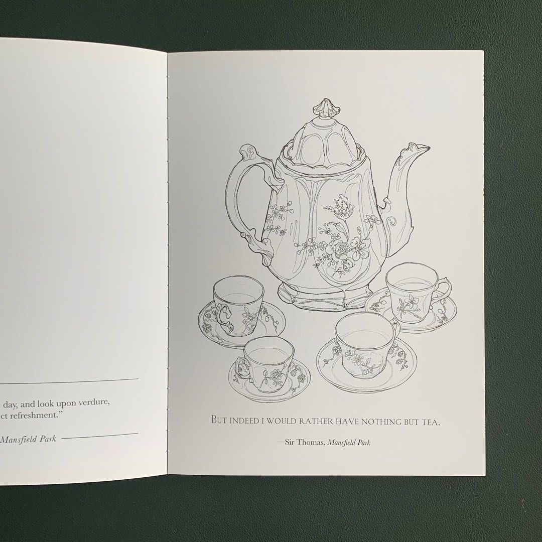 Jane Austen classic colouring book with 55 removable pages, Hobbies & Toys, Books & Magazines ...