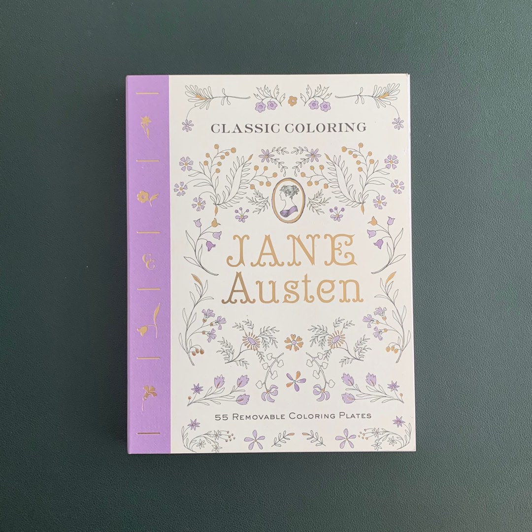 Jane Austen classic colouring book with 55 removable pages, Hobbies & Toys, Books & Magazines ...