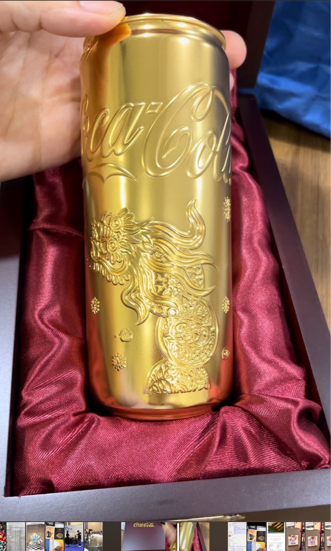 gold plated can coca cola
