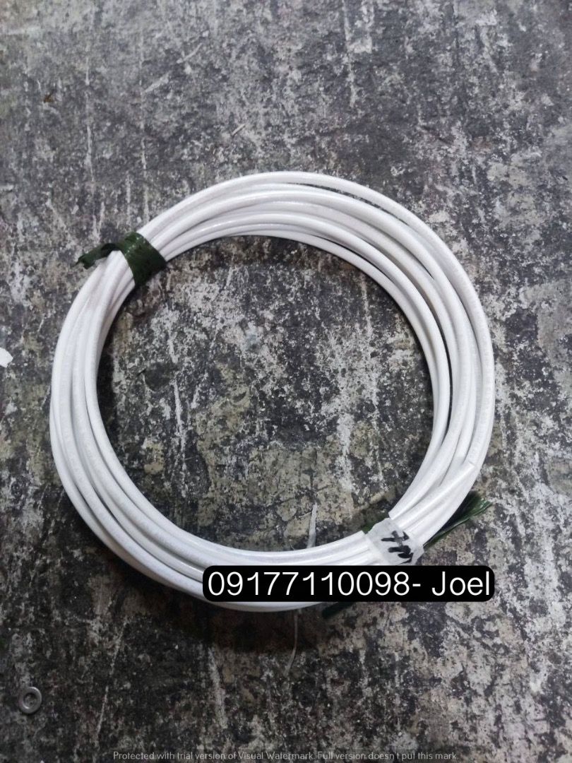 Duraflex Stranded Wire (Category: Construction Tools & Equipment) located in Manila. Submitted by joeyroque09 (Listing ID 1293963180, Image 1). Description: Duraflex Stranded Wire Specs: White #8 Price: 100/mtr .