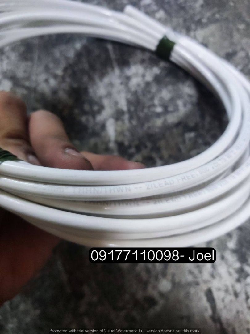 Duraflex Stranded Wire (Category: Construction Tools & Equipment) located in Manila. Submitted by joeyroque09 (Listing ID 1293963180, Image 3). Description: Duraflex Stranded Wire Specs: White #8 Price: 100/mtr .