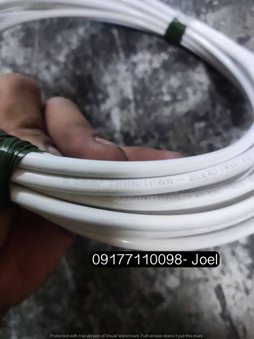 Duraflex Stranded Wire (Category: Construction Tools & Equipment) located in Manila. Submitted by joeyroque09 (Listing ID 1293963180, Image 2). Description: Duraflex Stranded Wire Specs: White #8 Price: 100/mtr .