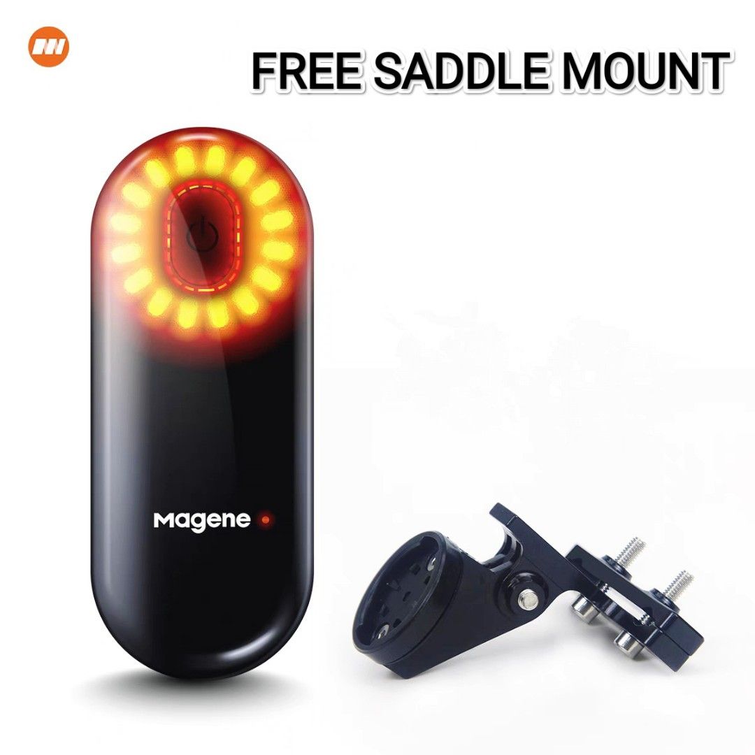 Magene 邁金L508 智能雷達尾燈防水智能單車尾燈Smart Radar Tail Light , Free Saddle Mount,  運動產品, 單車及配件, 單車- Carousell