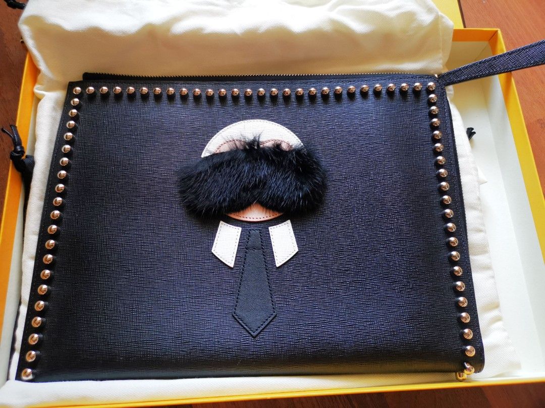 Fendi karlito clutch shop