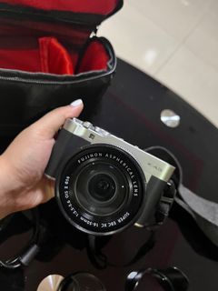 Fujifilm X-A3 with 16-50mm lens and accessories