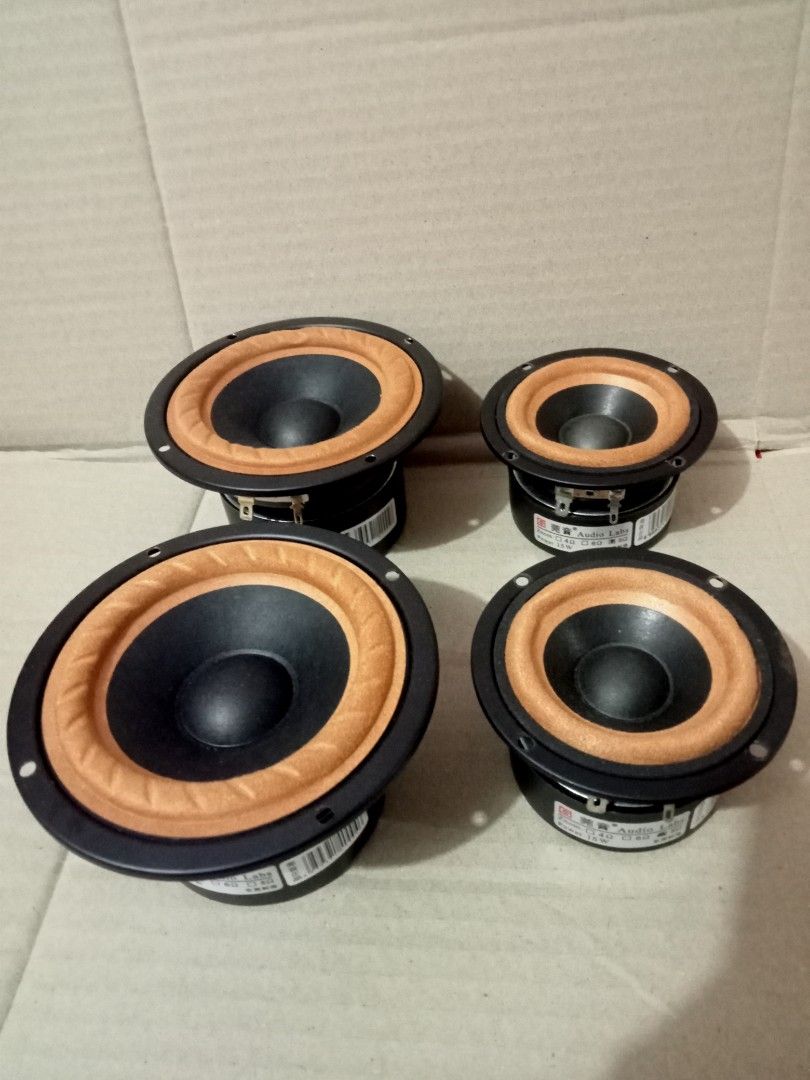 Fullrange speaker (Category: Soundbars, Speakers & Amplifiers) located in Singapore. Submitted by alantan1985 (Listing ID 1294059570, Image 4). Description: audio labs 筦音 3" and 4" fullrange . condition is ok, can testing ,2pair $60,..