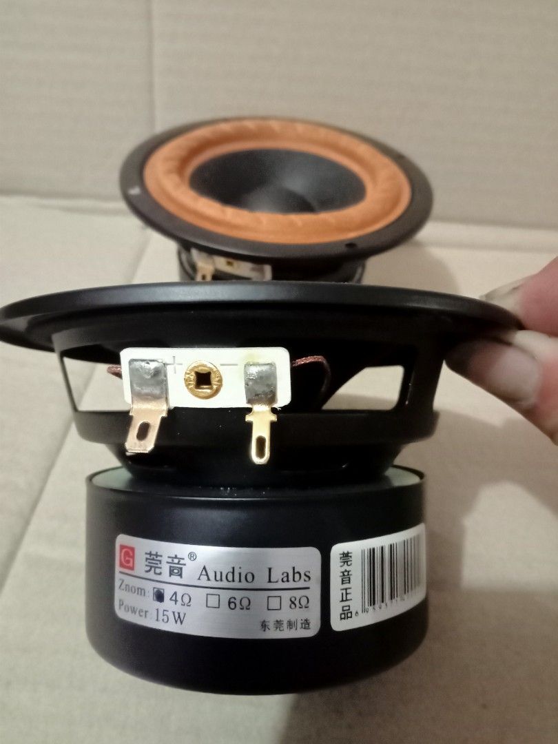 Fullrange speaker (Category: Soundbars, Speakers & Amplifiers) located in Singapore. Submitted by alantan1985 (Listing ID 1294059570, Image 2). Description: audio labs 筦音 3" and 4" fullrange . condition is ok, can testing ,2pair $60,..