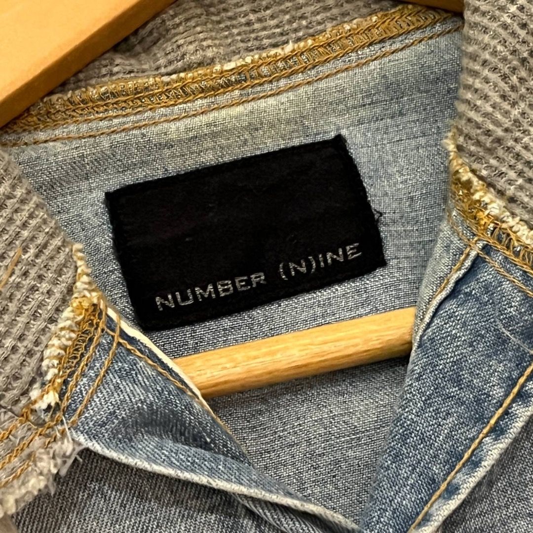 FW05 Number Nine “The High Streets” Runway Denim Hoodie Flannel