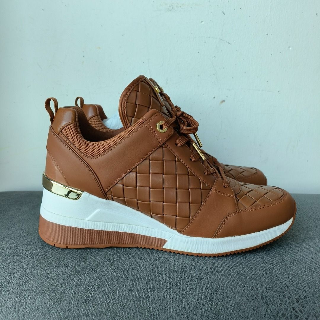 Georgie Woven Leather Trainer 9.5
