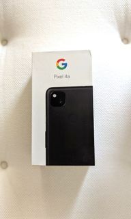 Google Pixel 4a box with manual and sim ejector
