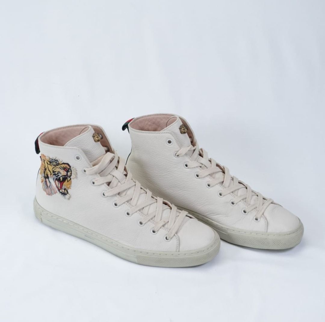 Gucci leather high top with tiger outlet