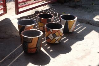 Handmade Cement Pots Good for outdoor indoor plants
