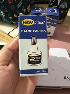 HBW Office Stamp Pad Ink (set of 3)