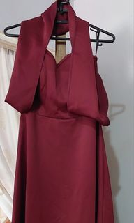 Karimadon maroon long dress