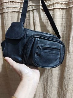 Leather Black Beltbag