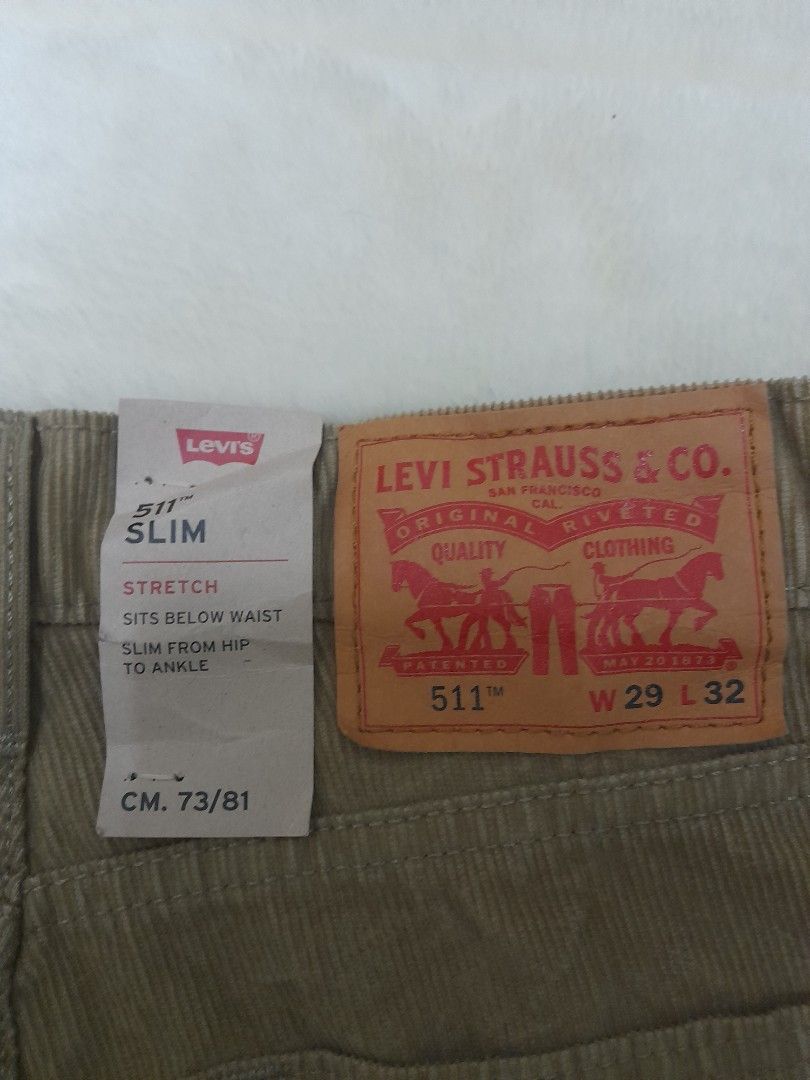 511™ Slim Fit Corduroy Men's Jeans - Brown