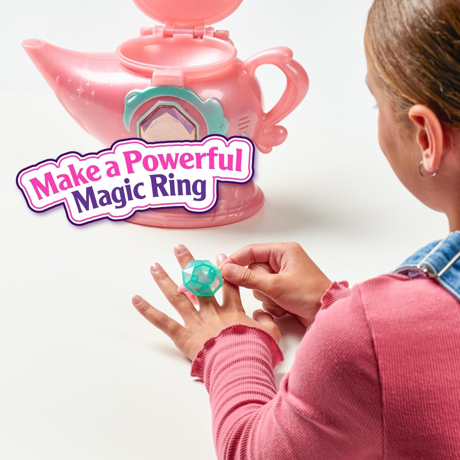 Magic Mixies Magic Genie Lamp with Interactive 8 Pink Plush Toy and 60+  Sounds & Reactions. Unlock a Magic Ring and Reveal a Pink Genie from The  Real