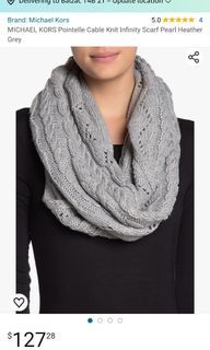 Michael Kors Cable Knit Infinity Scarf