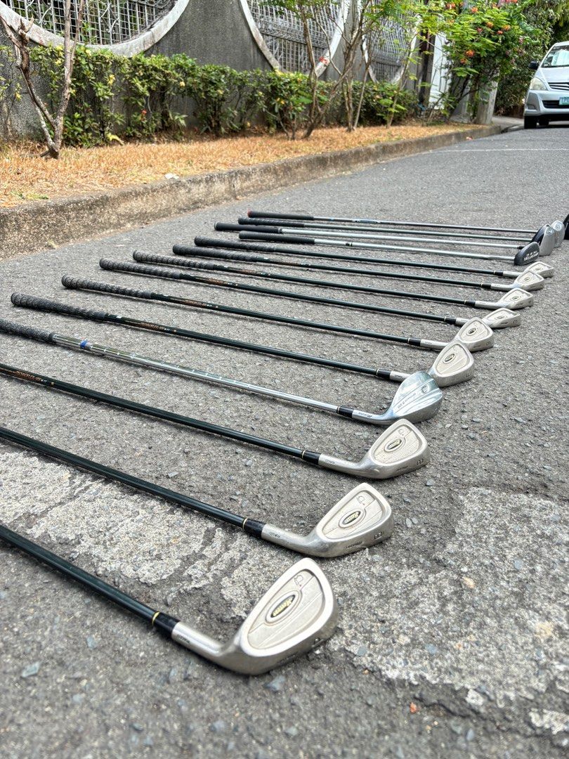 Mizuno Golf Set with XXIO Bag (Category: Golf) located in Manila. Submitted by eclipse58 (Listing ID 1294056859, Image 3). Description: COMPLETE Mizuno Masters Golf Set ✅️ 3-9 Irons, Sand Wedge , Fairway Wedge & Pitching Wedge ✅️ Tourstage X-Drive Driver, 6 & 7 Woods ✅️ Arrowtube Putter & XXIO Golf Bag ✅️ Original Mizuno Graphite Shaft & Grips ✅️ Very good condition & NO ISSUES Selling Price: 9,500 Location: Quezon City.