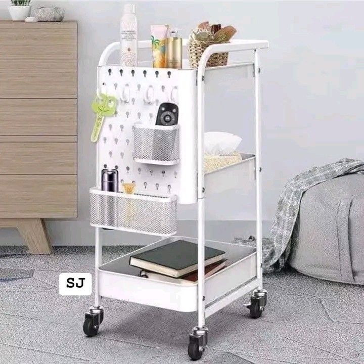 multi functional mobile cart (Category: Shelves, Cabinets & Racks) located in Manila. Submitted by minidivisoria (Listing ID 1293990828, Image 2). Description: SALE ‼️ SALE ‼️ SALE‼️ 1300 only!! 1300 only!! 1300 only!! :HIGHQUALITY MULTI-FUNCTION MOBILE CART ✔️Steel Metal with Accessories very nice in actual Mall Quality Design.