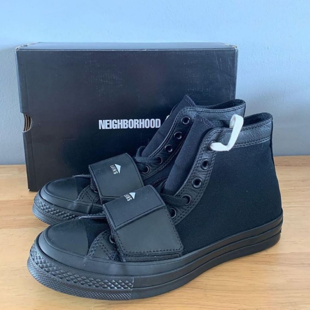 NEIGHBORHOOD X CONVERSE CHUCK TAYLOR ALL STAR 70 MOTO HI BLACK