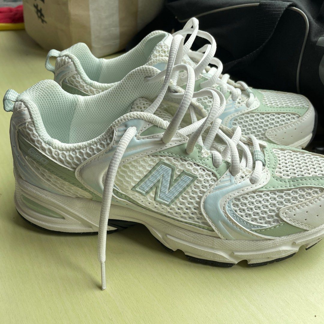 New Balance 530 Sage Green White Women s Fashion Footwear Sneakers on Carousell