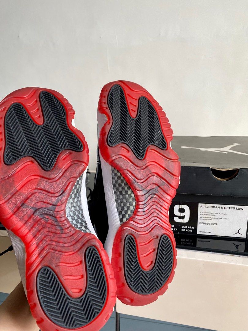 Nike Air Jordan 11 Retro Low Bred (Category: Sneakers) located in Pasay City. Submitted by louise.lane (Listing ID 1293982801, Image 3). Description: ✔️Guaranteed 💯 Original/Authentic ✔️No flaws to mention ✔️Actual photos posted.