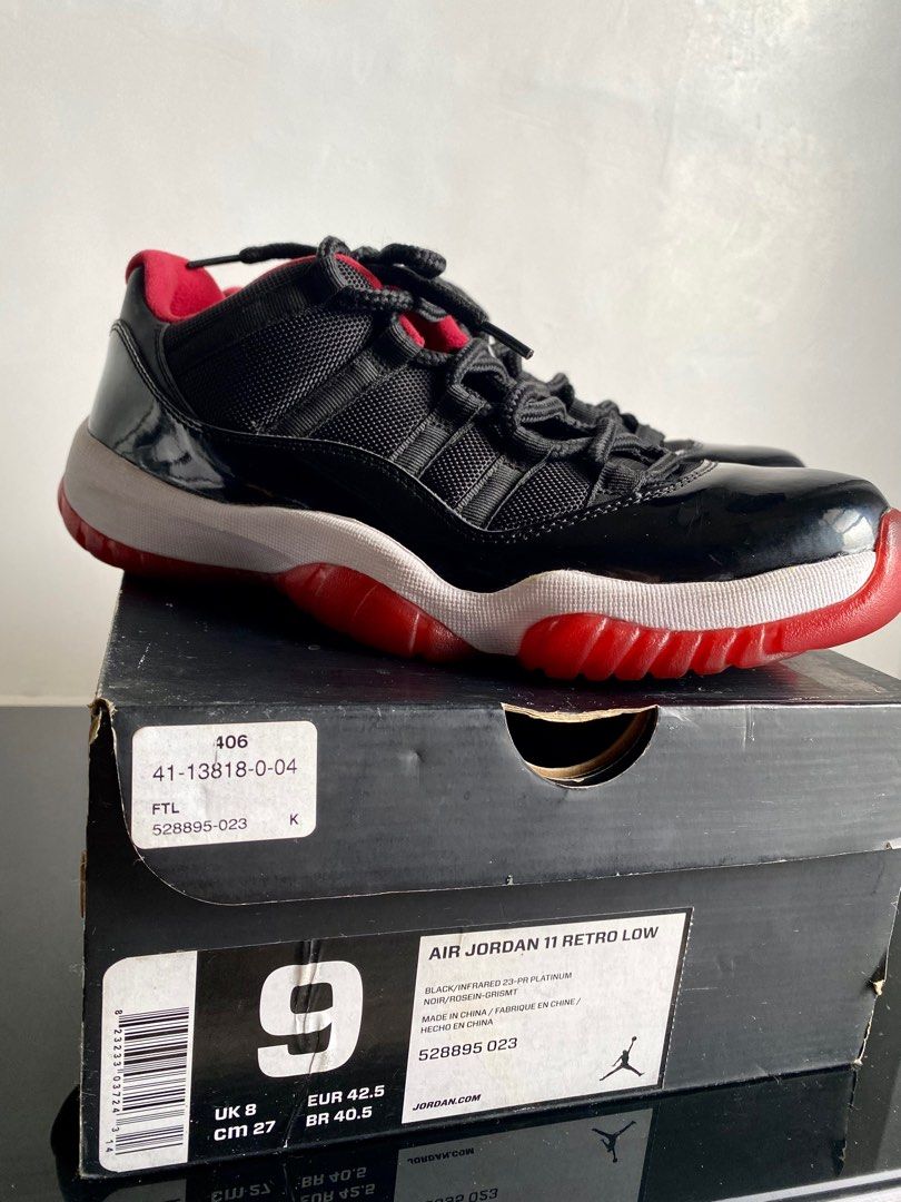 Nike Air Jordan 11 Retro Low Bred (Category: Sneakers) located in Pasay City. Submitted by louise.lane (Listing ID 1293982801, Image 2). Description: ✔️Guaranteed 💯 Original/Authentic ✔️No flaws to mention ✔️Actual photos posted.