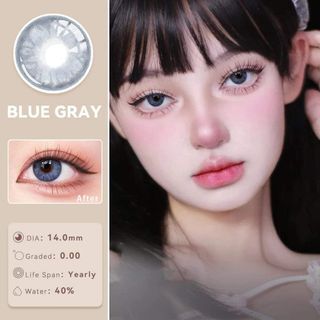 Non-graded Natural Contact Lens with case, solution and applicator good for 1yr use