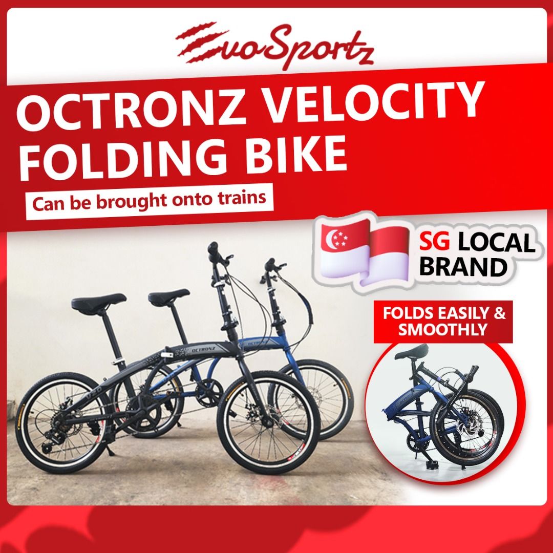 NEW Octronz Velocity Folding Bike Foldable Bicycle Foldie Bike Sports Equipment Bicycles Parts Bicycles on Carousell