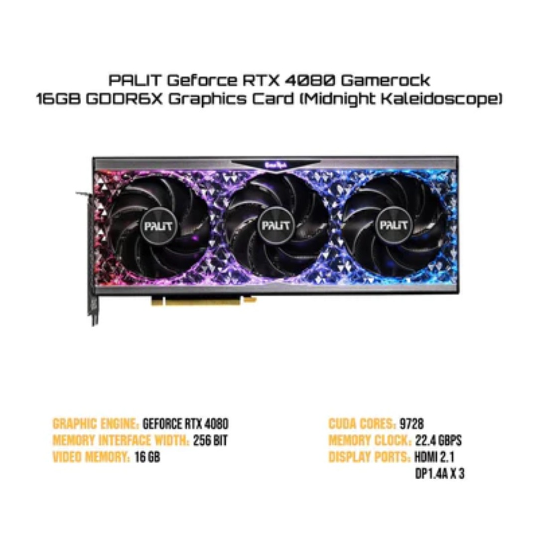 ジャンク】 PALIT RTX4080 16gb GameRock 新品未開封】Palit GeForce