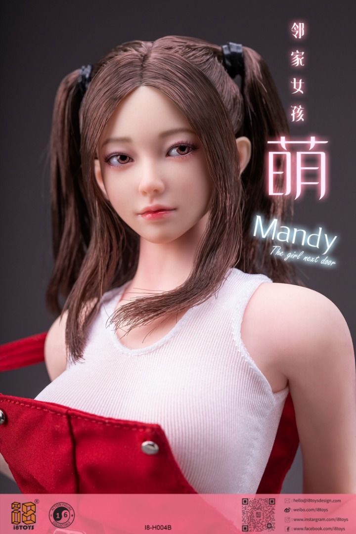 1/6 ヘッド 小萌 MANDY I8-H004E 眼球可動 i8TOYS 掃け
