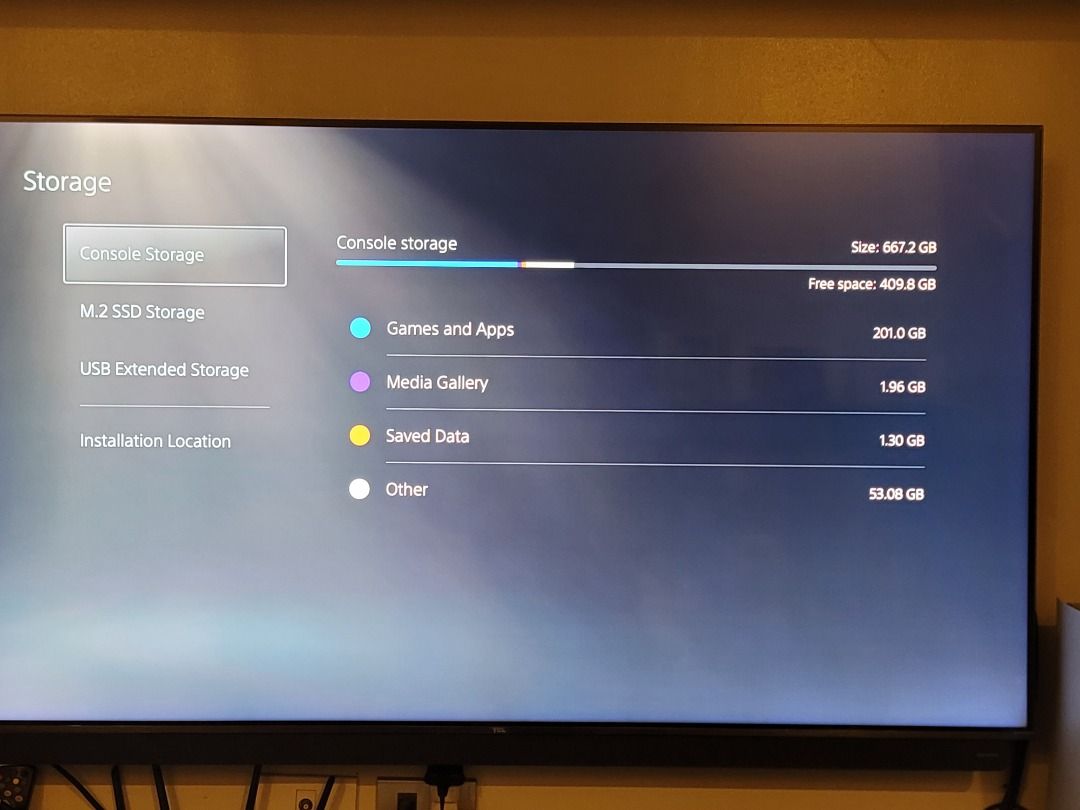 PS5 Playstation 5 Disc Edition (Category: PlayStation) located in Quezon City. Submitted by yu.grace (Listing ID 1294029453, Image 3). Description: Playstation 5 Disc Edition - 2 PS5 Controllers - PS5 HDMI - 825gb (667.2GB usable space) - Expanded 1tb SSD - total of 1.667tb usable space - free Dobe PS5 Charger - Bought June 2023 - Very Good condition, used rarely - Lady owned - Nothing to fix - With box RFS: Decluttering, Not using anymore Asking