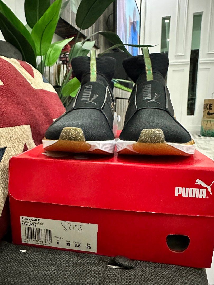 Puma fierce gold and black shop
