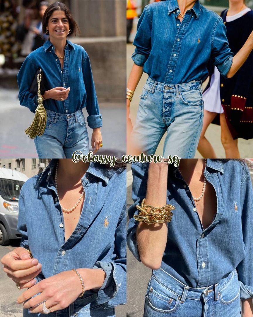 Ralph lauren classic fit denim shirt store