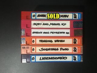 Rare Original Tagalog Movies VHS 3 (Imported)