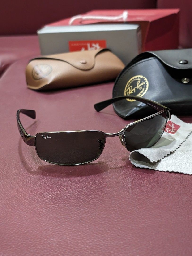 Ray-Ban Gun Metal Sun Glasses (Men), Men's Fashion, Watches & Accessories,  Sunglasses & Eyewear on Carousell