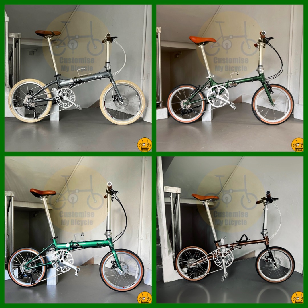 Retro Taste Series Fnhon Gust Monsoon Velocity Crius Master Blast Tornado Zephyr Gale Bifold Trifold Dahon Tern Folding Foldable Foldie Fold Bicycle