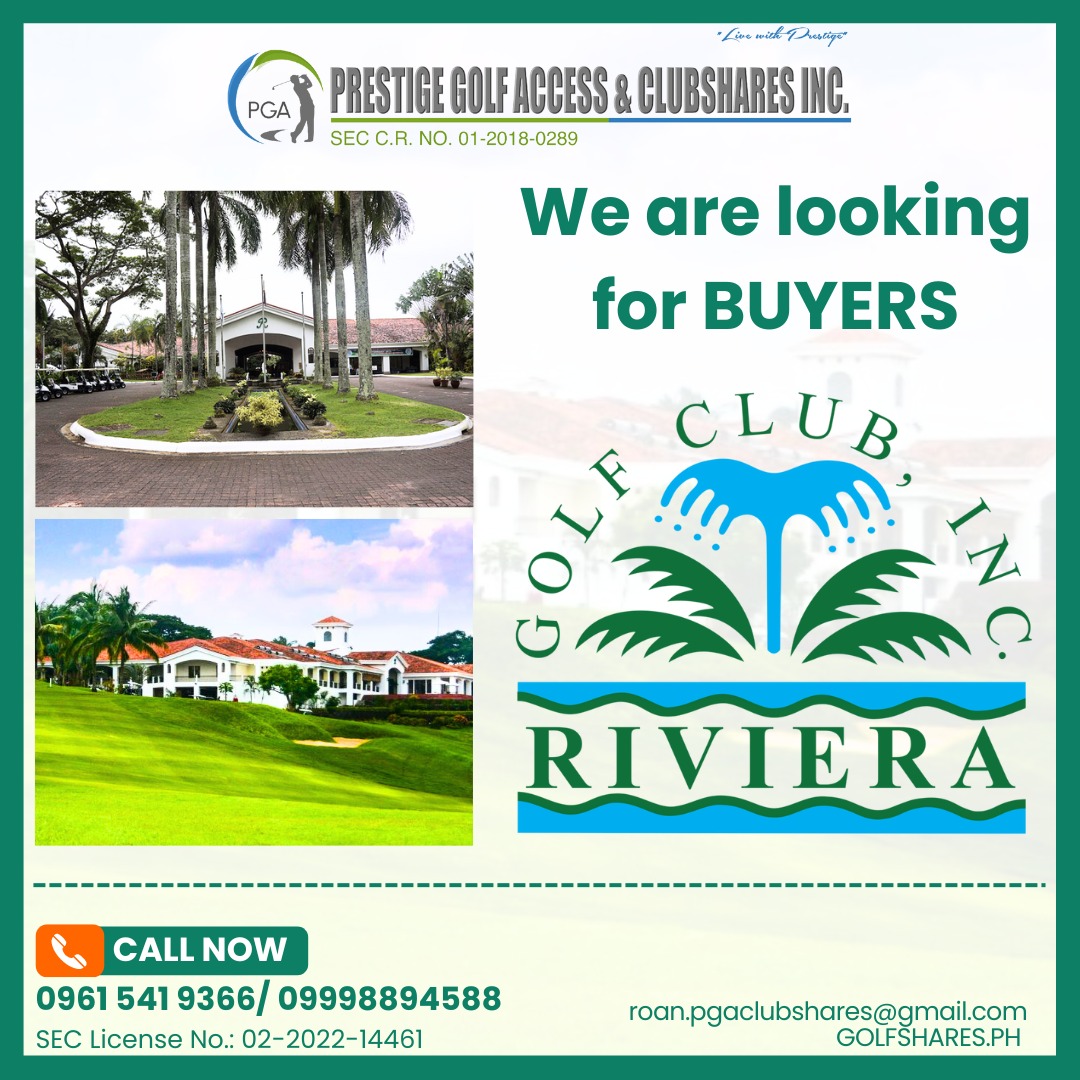 RIVIERA GOLF CLUB SHARE, Sports Equipment, Sports & Games, Golf on ...
