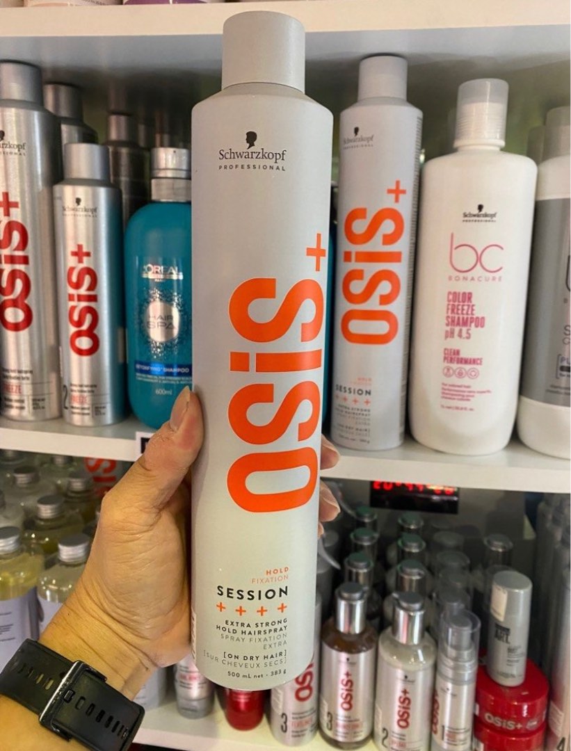 Schwarzkopf Osis Hair Spray Session 500ml. Hair care product., Beauty ...