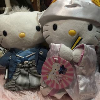 Hello kitty build a bear daniel and ginger, Hobbies & Toys, Toys & Games on  Carousell
