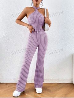 Shein Halter Top & Flare pants XS size
