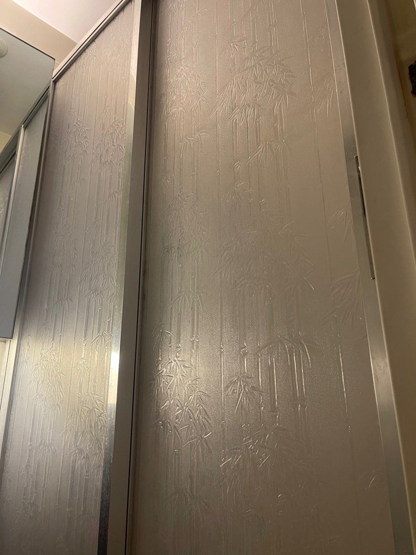 Shower divider enclosure aluminum glass (Category: Home Improvement Tools & Accessories) located in Makati City. Submitted by abbybit (Listing ID 1293955429, Image 2). Description: Free for pick up at Bonifacio Heights Condominiums Taguig 210cm height (floor to ceiling) 110cm width (wall to wall).