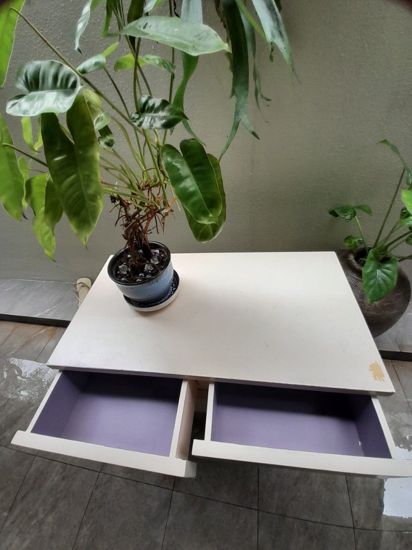 Side Table (Category: Shelves, Cabinets & Racks) located in Singapore. Submitted by do_agave (Listing ID 1293956100, Image 3). Description: vintage teak wood 4 drawers with pencil legs in gd condition L 71 cm W 38 cm H 63 cm easily fit in the car..